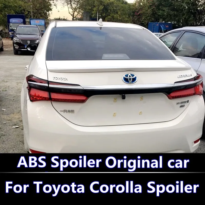 Для Toyota 2017 2018 новый спойлер Corolla для нового ABS Материал заднего крыла автомобиля