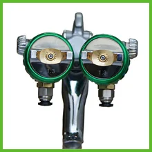 SAT1189 нано хромированная живопись высокого давления зеркальный пневматический распылитель с двойным соплом пистолет пневматический инструмент