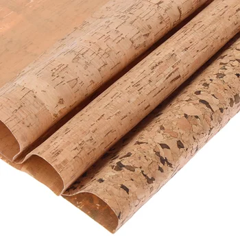 

2019 1Yard/lot Natural Soft Cork Leather Fabric For Bows Bags Vintage Plain Sewing Leather Diy Home Decorations