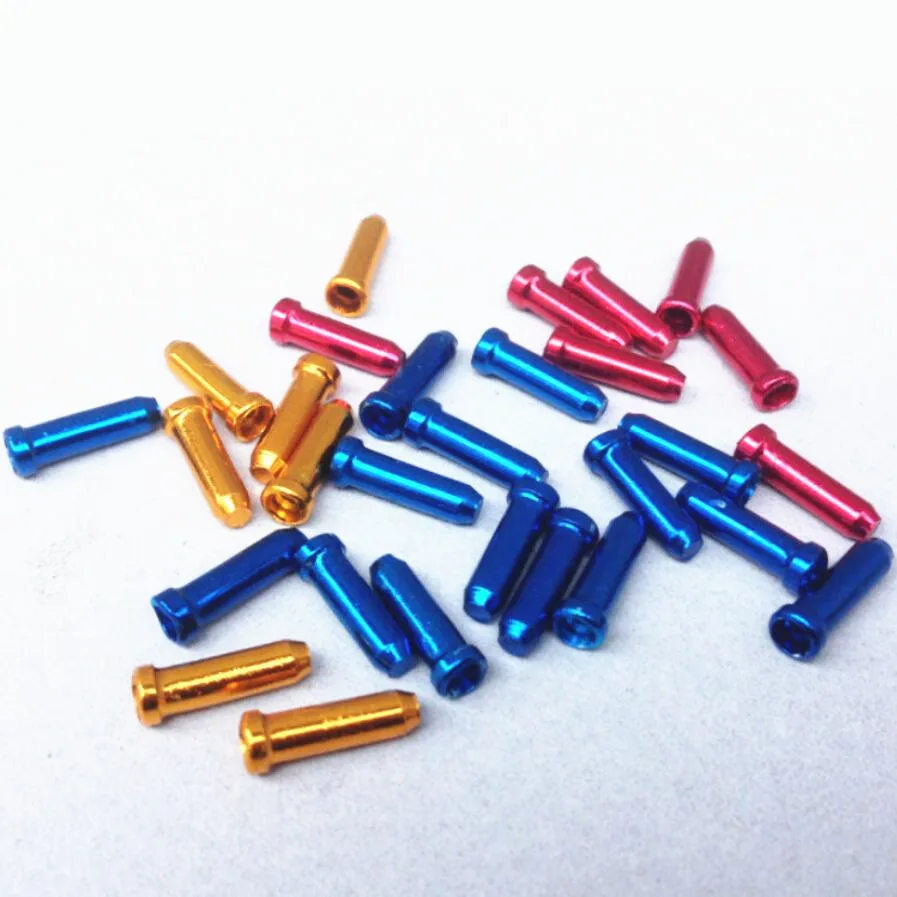 Aluminum Bike Bicycle Brake Shifter Inner Cable Tips Wire End Caps Crimp H