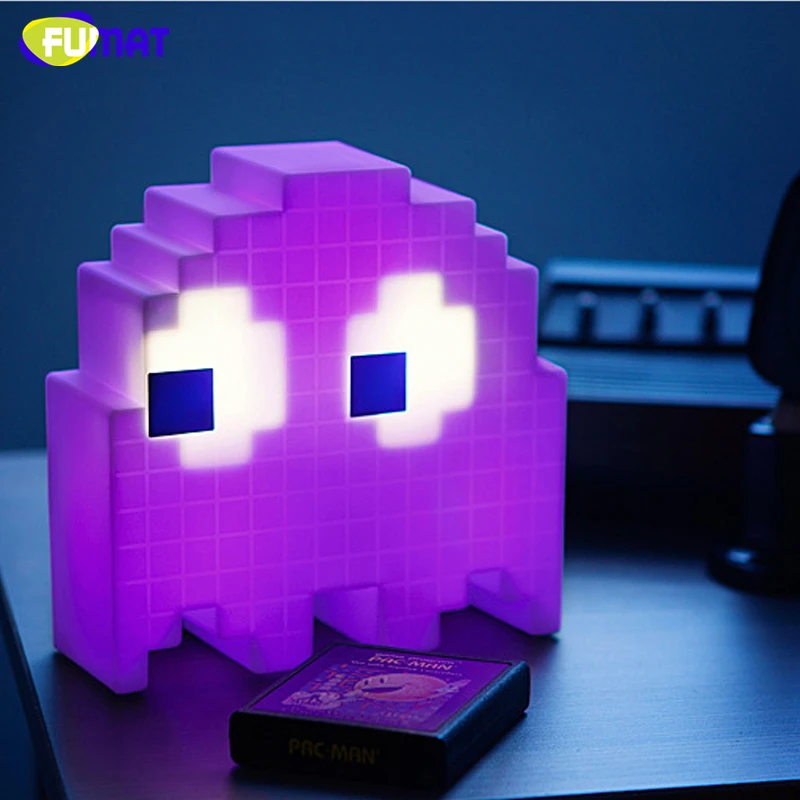 Мультяшная игра FUMAT с USB Pac man цветной ночник светодиодные светильники призраки
