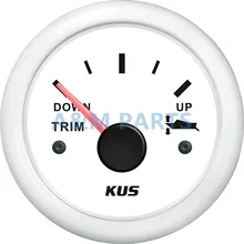KUS лодка накладка на двигатель Калибр морской отделкой индикатор левый и правый 0-190 Ом 52 мм Белый пластик