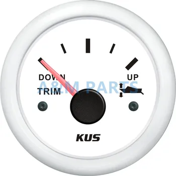 

KUS Boat Engine Trim Gauge Marine Trim Indicator Left Right 0-190 ohms 52mm White Plastic