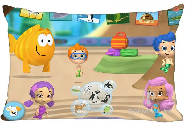 Лучшие наволочки на заказ Bubble Guppies молния на прямоугольную наволочку 35x45 см(с одной стороны)@ 180117-45 - Цвет: Pillowcases