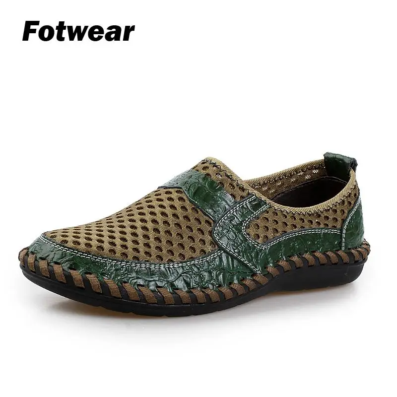 

Fotwear Mesh Men Casual shoes Amy Green Outdoor shoes Men Lightweight and Breathable Good wearing fit your foot honeycomb Style