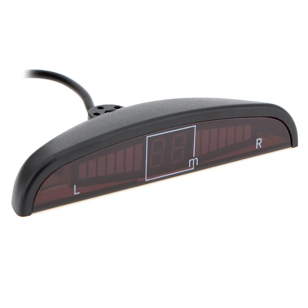Light Heart Car Auto Led Parking Sensor Parktronic Display 4 Sensors Reverse Backup Assistance Radar Detector Monitor System