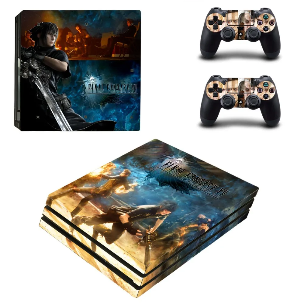 Final Fantasy XV PS4 Pro Skin Play station 4 Pro sticker FF15 PS 4 Pro sticker s для игровой консоли и двух контроллеров