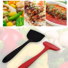 1 шт. силиконовая лопаточка из термостойкого ложки с длинной ручкой, с антипригарным покрытием Тернер кухонный инструмент DC112
