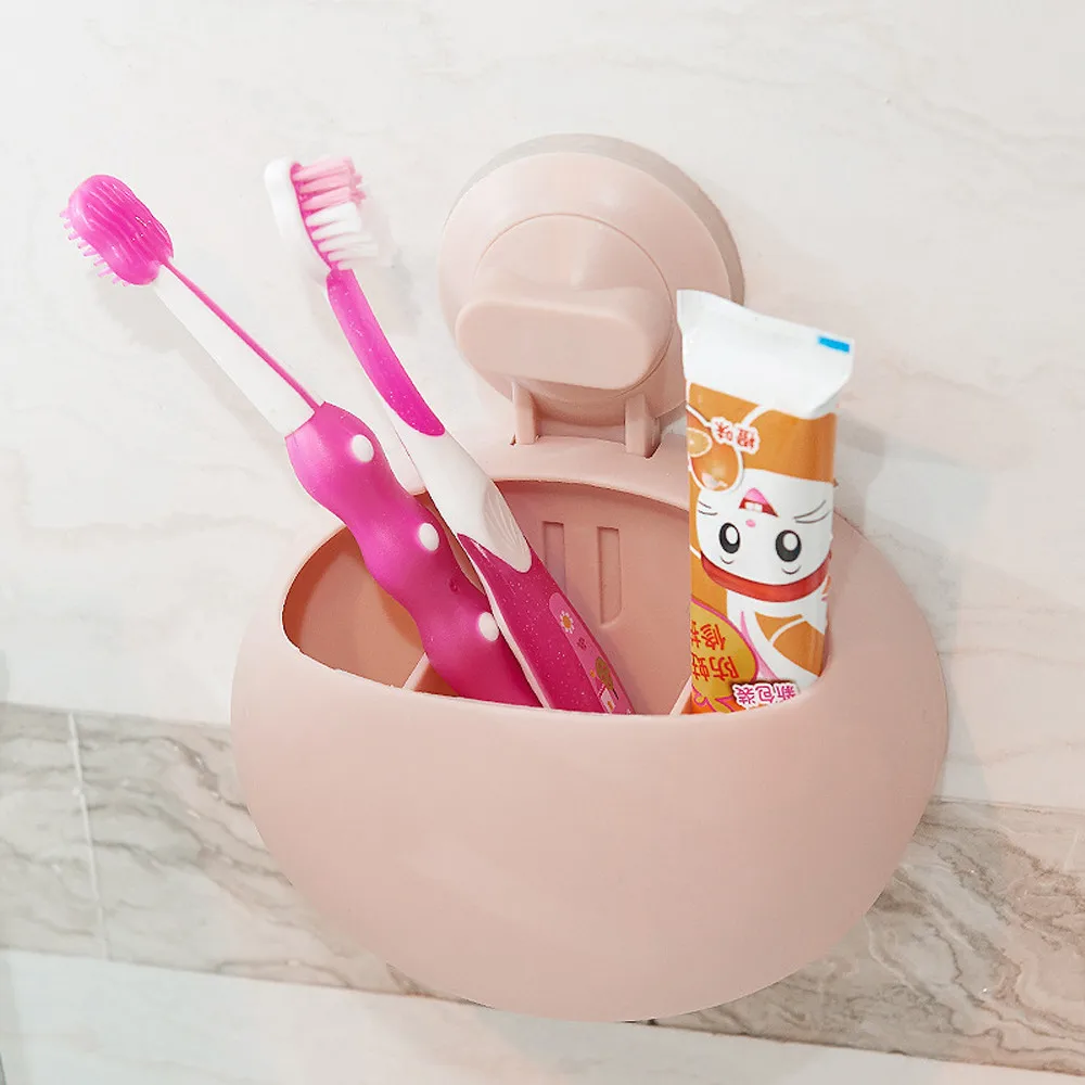New Toothbrush Holder Bathroom Kitchen Family Toothbrush Suction Cups