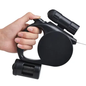 

5M Large Dog Leash Big Dogs 9 LED Flashlight Auto Retractable Extending Handled Lead Pet Supplies