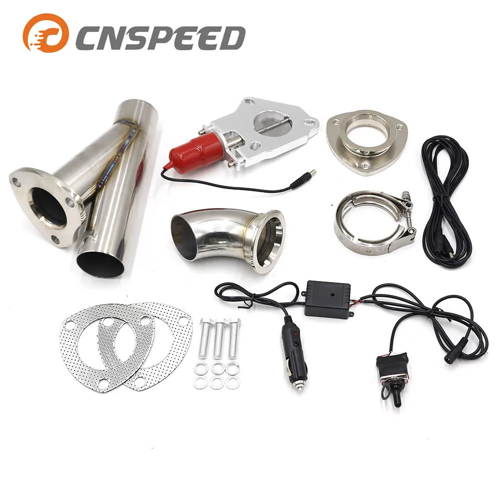 CNSPEED Exhaust Control Valve Electric Exhaust Cutout Manual Toggle