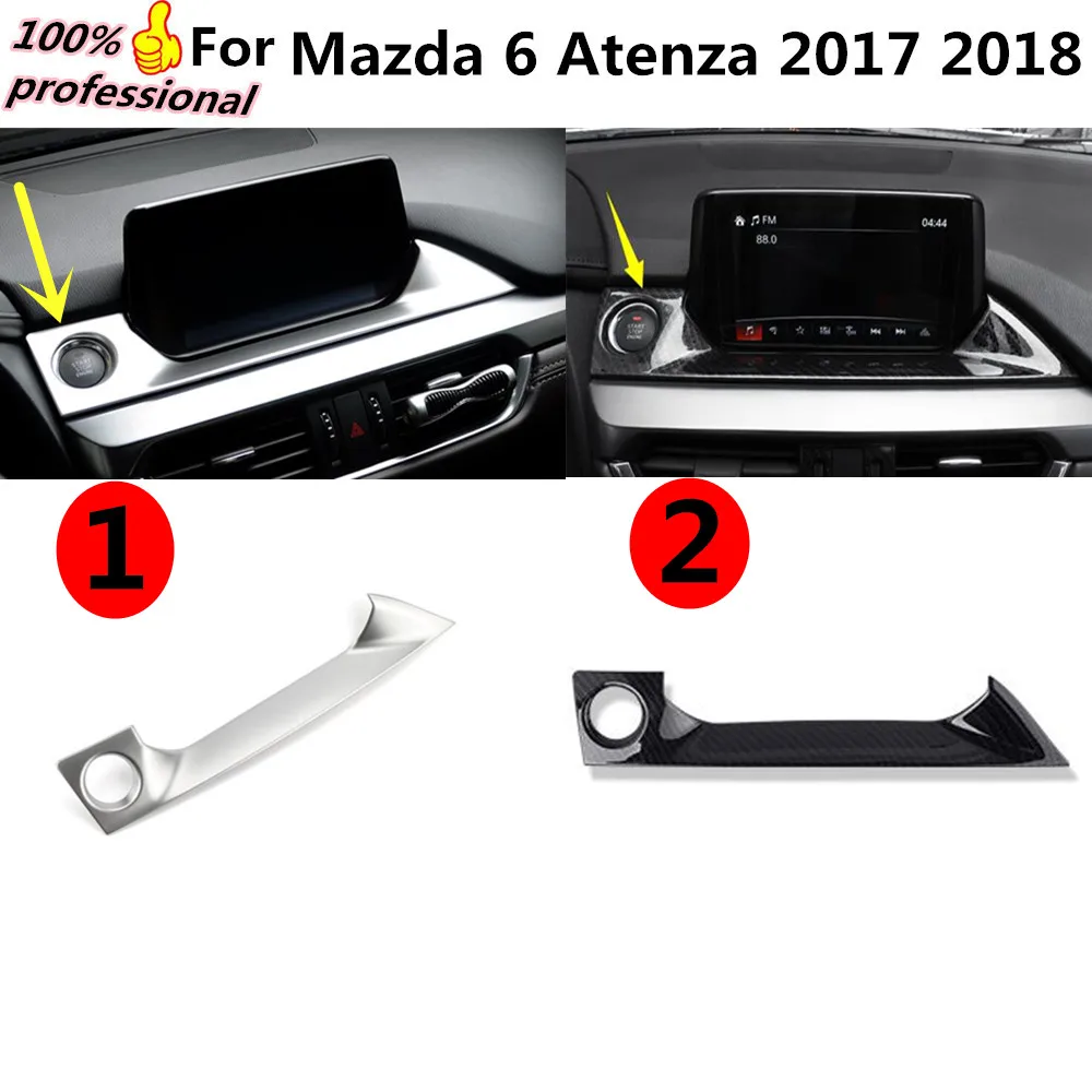 

Car styling garnish cover detector Center Console Navigation box Interior GPS trims 1pcs for Mazda 6 Atenza 2017 2018