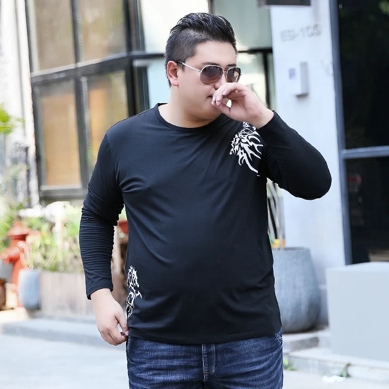 Новый Большие размеры 8XL 6xl Для мужчин футболка с модным принтом Топы