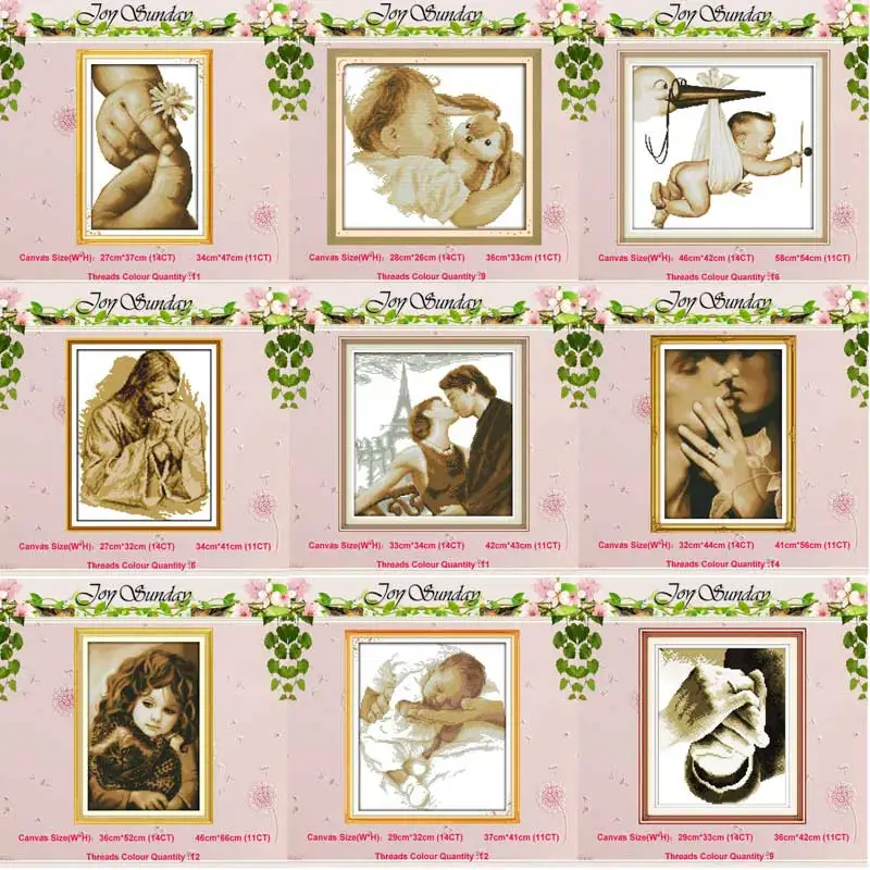 

Little Girl Baby Angel counted Cross Stitch 11CT 14CT Cross Stitch Set Wholesale DIY Cross-stitch Kit Embroidery Needlework
