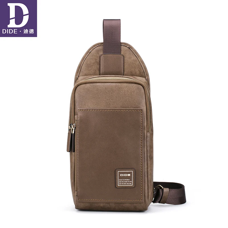 

DIDE Waterproof Antitheft Chest Summer Messengers Bag for Short Travel Men's Cross Body Shoulder Bags Zipper Pack For ipad