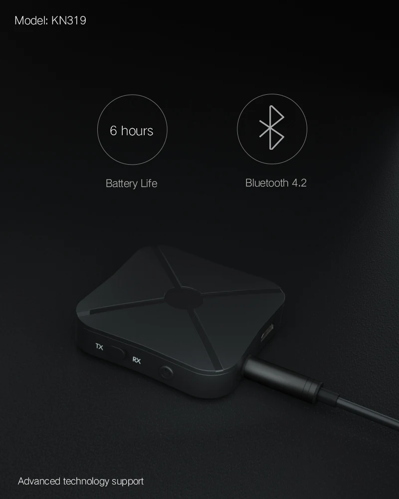 2 в 1 беспроводной Bluetooth 4 аудио передатчик приемник ТВ автомобильный музыкальный