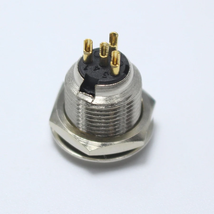 1 шт. Мини XLR 4 pin штекер аудиосигнала микрофон шасси крепление Аудио Микрофон