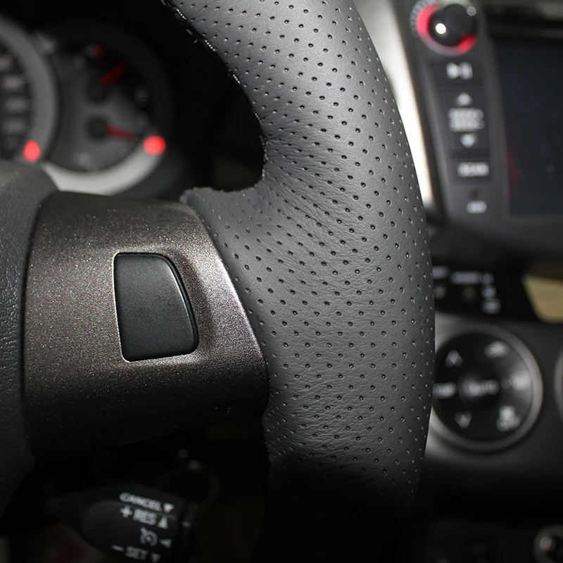 Чехол рулевого колеса автомобиля из микрофибры для Toyota Corolla 2011 2012 2013 RAV4 2011 2012 Оплетка на руль