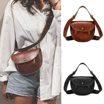 

2019 Newly Casual Fashion Multi-use Women Waist Packs Women Leather Belt Bag Phone Pouch Fanny Pack Luxury Brand Female Wais 50