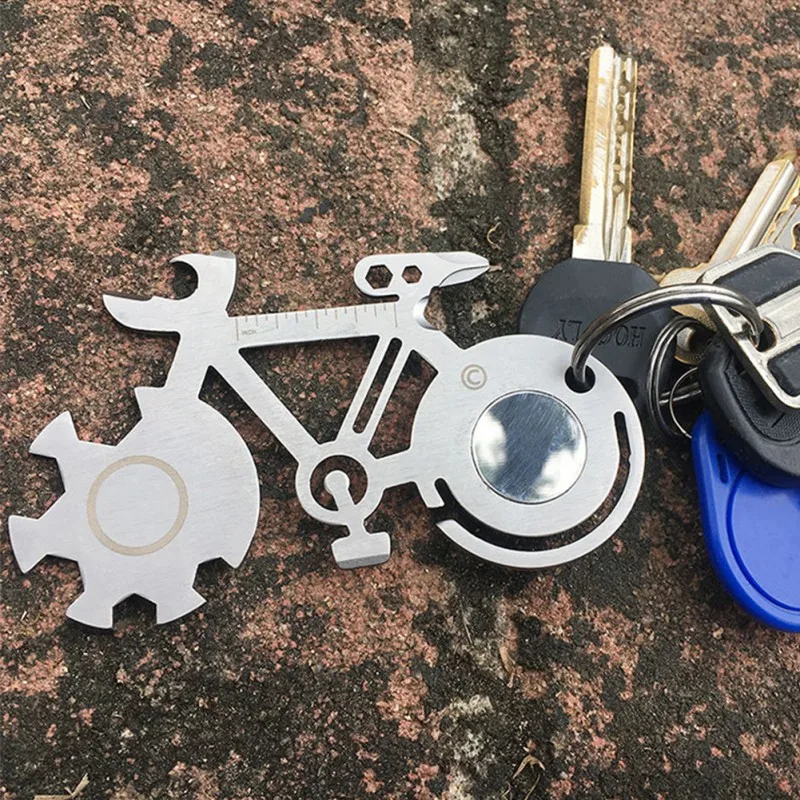 

Outdoor Multi-Tool Alloy Flat Cross Head Screwdriver Spanner Bottle Can Opener Rope Cutter Reflector Multi Functional