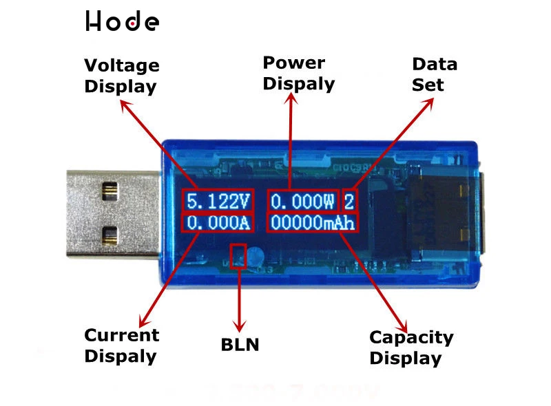 Usb тестер емкости 4 бит OLED usb Мобильный Электрический измеритель напряжения тока USB зарядное устройство Доктор