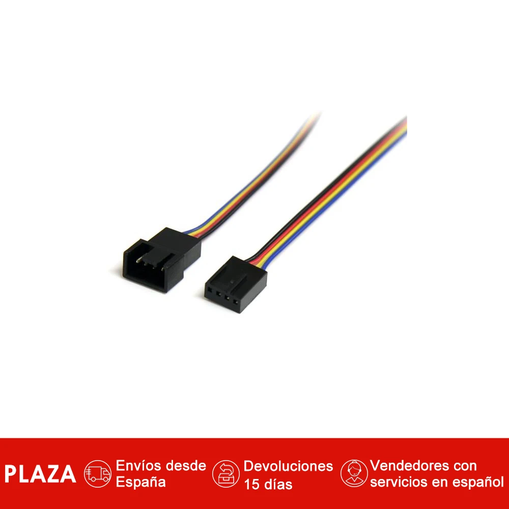 StarTech.com кабель удлинитель 0 3 м PWM 4 Pines Alimentacion вентилятор Placa Base Macho a Hembra 3048 Molex (4 pin)