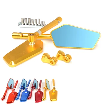 

Universal Pair Plastic Motorcycle Rearview Mirrors Motorbike Side Mirrors for Honda Suzuki Yamaha Kawasaki Scooter Ducati