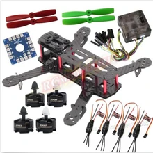 QAV250 GCF Квадрокоптер комплект Emax MT2204 BL двигатель Simonk 12A ESC CC3D FC 5045 реквизит