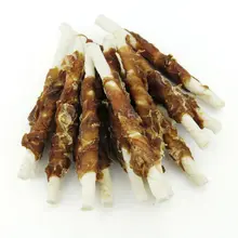 Pet Küche Premium Hund Behandelt Ausbildung Snacks Welpen Kaut Rindfleisch Wrap Schweinsleder Dental Sticks 340g/barrel