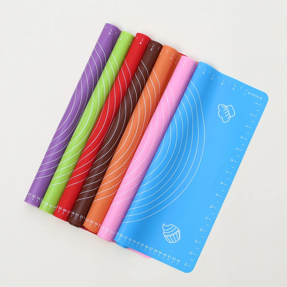 

Silicone Baking Mat Thickening Flour Rolling Scale Mat Kneading Dough Pad Baking Pastry Rolling Mat Bakeware Liners