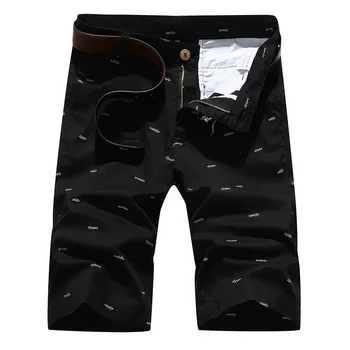 

2018 Summer New Cotton Print Bermudas Masculina Good Quality Slim Shorts Man
