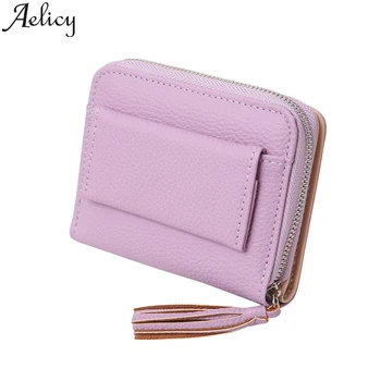 

Aelicy Women's Wallet Buckle Small Fresh Fringe Wallet Coin Purse PU Leather Phone Bag Wallets Coin Pocket