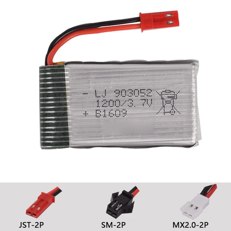 3 7 v 1200mAh 903052 литиевая батарея SYMA Drone MJX RC TECHNIC Aircraft HUANQI вертолет запчасти | Игрушки и
