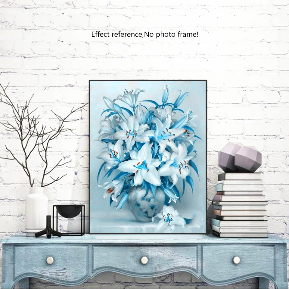 EverShine DIY Алмаз вышивка цветы фотографии Стразы 5D алмаз живопись полный круглый дрель цветок украшение дома