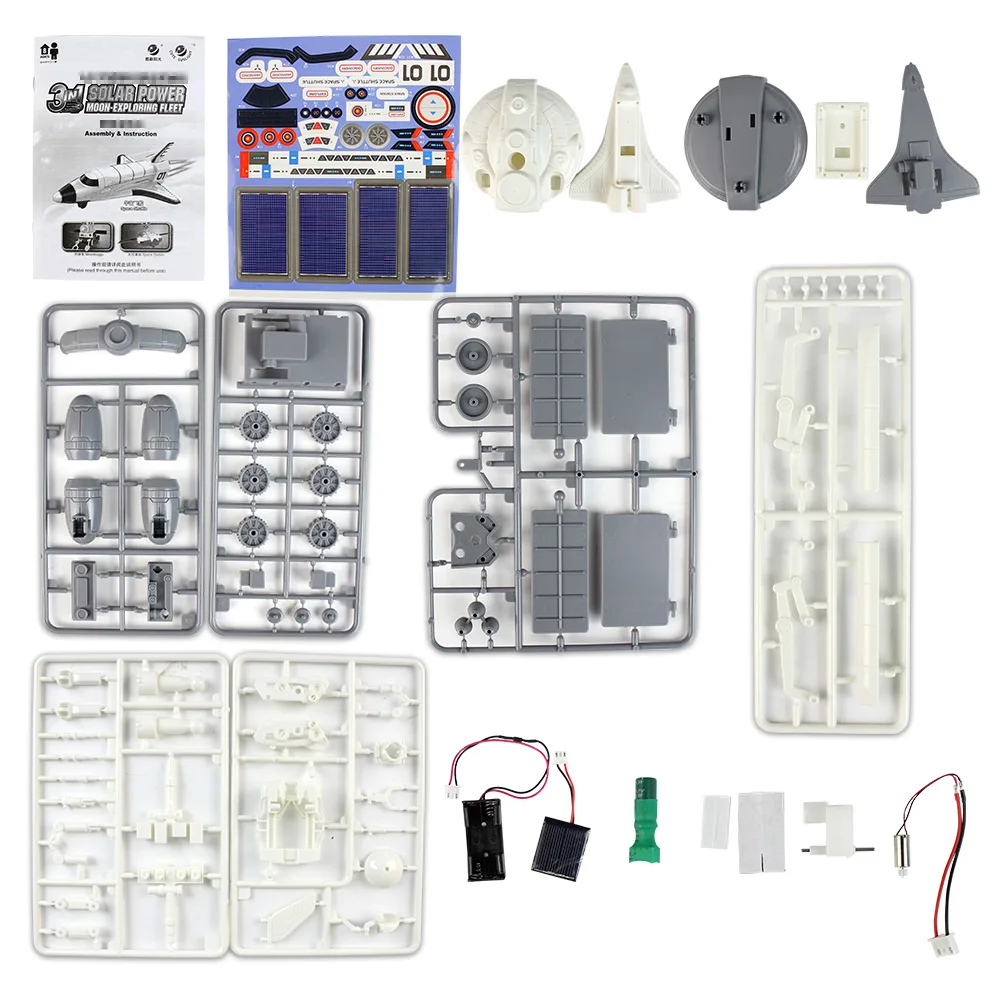 DIY строительный блок игрушка солнечной энергии образовательный космический корабль лунного исследования флота трансформации робот наборы дети подарок 3 в 1