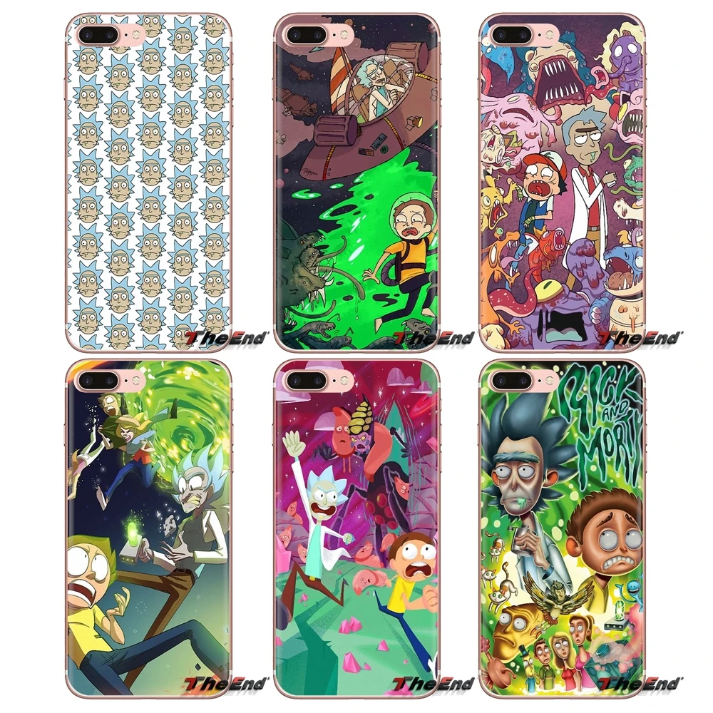 

For Xiaomi Redmi 4A S2 Note 3 3S 4 4X 5 Plus 6 7 6A Pro Pocophone F1 Family Rick And Morty NEBULA Soft Transparent Shell Covers