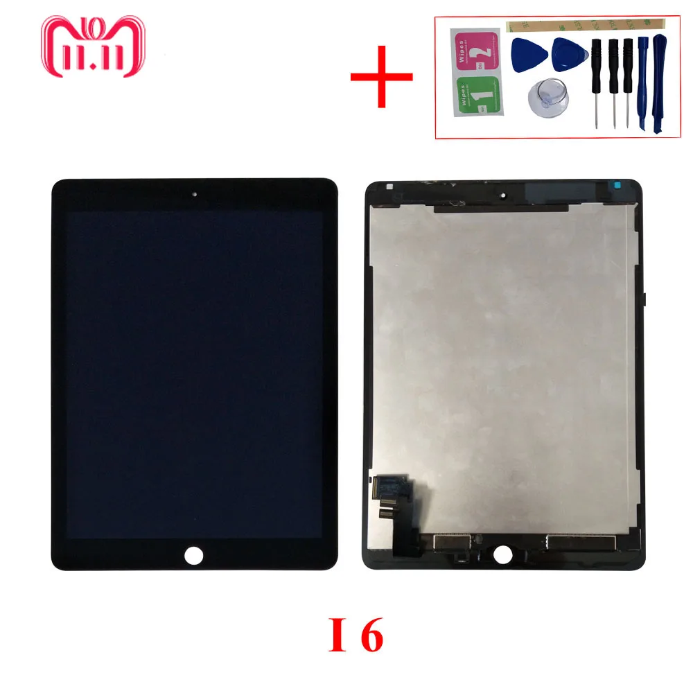 Планшетный ПК ЖК-дисплей для iPad 6 Air 2 ipad6 Air2 A1567 A1566 кодирующий преобразователь