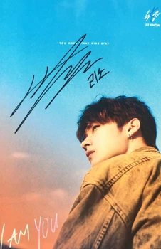 

hand signed Stray Kids LEE KNOW autographed photo I AM YOU K-POP 5*7 collection 102018