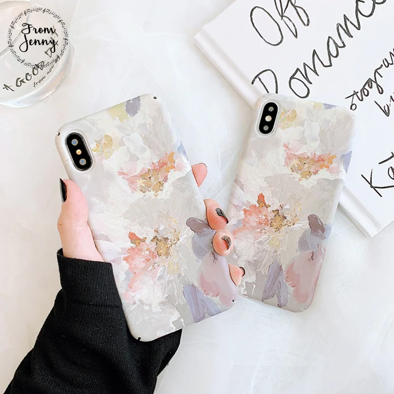 From Jenny литературный абстрактная Акварель для iPhone x xr xs max 6 6s 7 8 Plus простой матовый