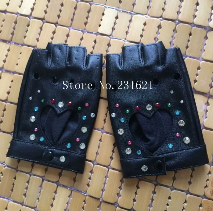 Женские модные персонализированные diy Стразы Алмазные перчатки в стиле хип хоп