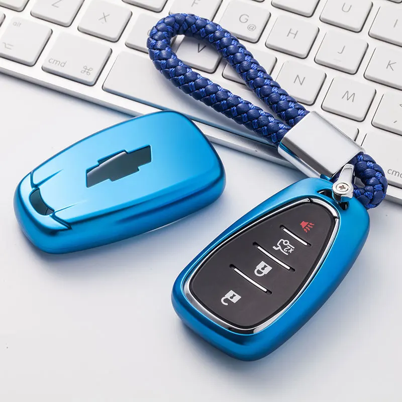 

New Soft TPU Key Cover Case For chevrolet for cruze spark camaro Volt Bolt Trax Malibu 20162017 2018 Car Key Protection keychain