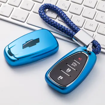 

New Soft TPU Key Cover Case For chevrolet for cruze spark camaro Volt Bolt Trax Malibu 20162017 2018 Car Key Protection keychain