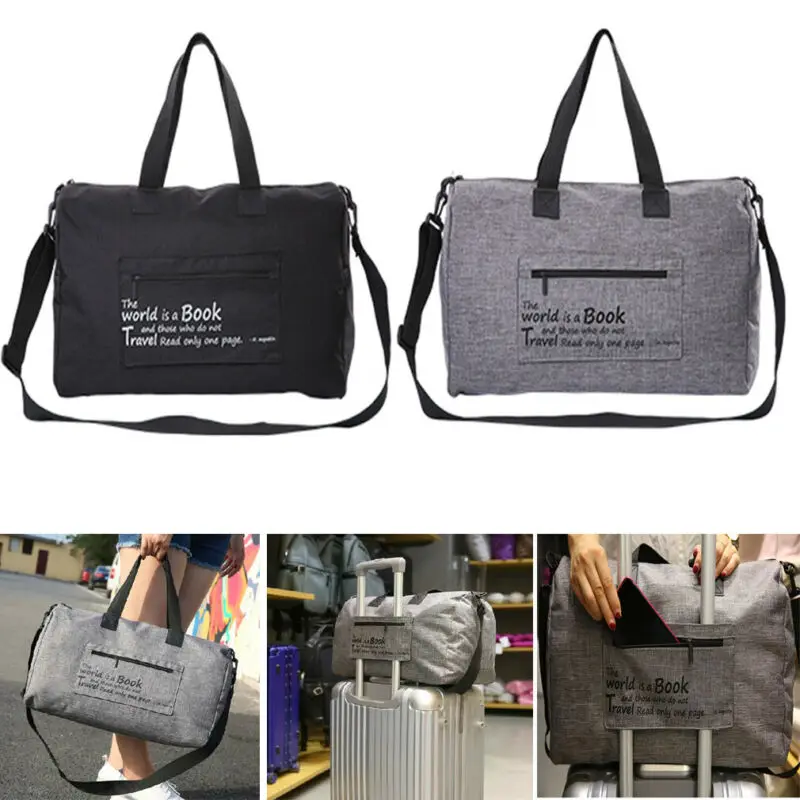 

Big Foldable Travel Storage Luggage Carry-on Organizer Hand Shoulder Duffle Bag