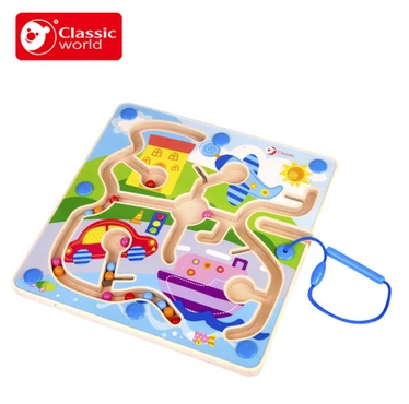 

Classic World Traffic Magnetic navigation puzzle educational navigator Brain Teaser Jigsaw Wooden Toys early educational toys