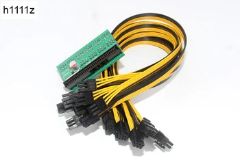 

DPS-1200FB/QB A Power Supply Breakout Board Adapter + 50cm 6pin 10 Cable Power Supply Kit for Ethereum BTC Antminer Miner Mining