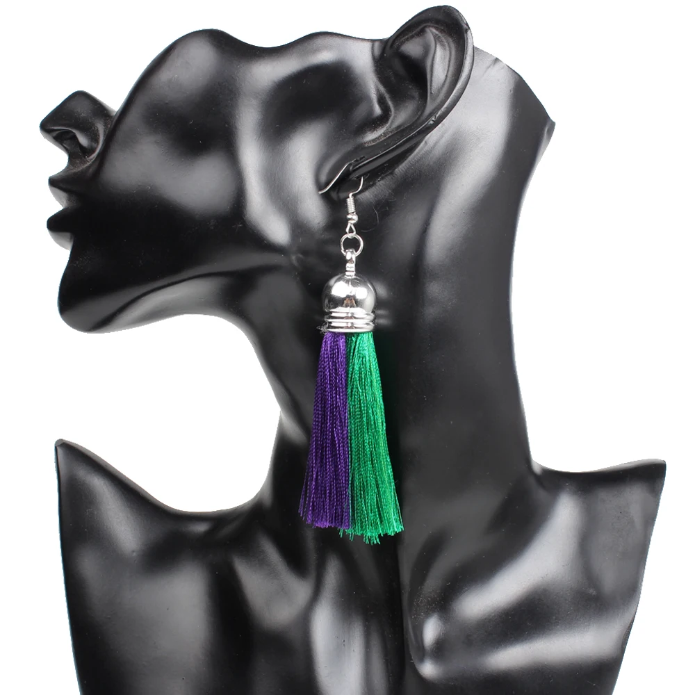 Женские длинные висячие серьги кисточки 6 цветов|long tassel|earrings bohemiatassel women |