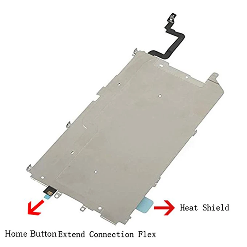 ЖК-экран задняя классическая металлическая пластина с тепловой защитой домашняя кнопка подключения iFlex замена кабеля часть для iPhone 6 6 Plus