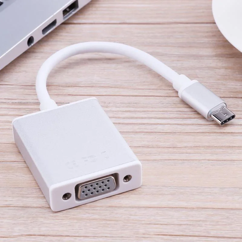 Кабель адаптер USB C VGA USB3.0 Тип конвертер для нового Macbook 12 дюймов Usb c Pd|Адаптеры Type-C|