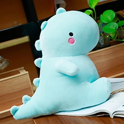 30~60cm Soft Dinosaur Plush Toy PP Cotton Stuffed Blue Pink Lovely Dino Comforting Plushie for Baby Kids