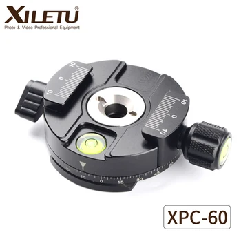 

XILETU XPC-60 360 Degree Panoramic Adapter Clamp Tripod Monopods Quick Mounting Plate For Arca Swiss